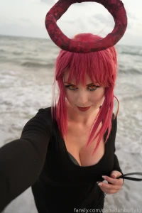 Makima black dress set behind the scenes hd 8k quality part 29