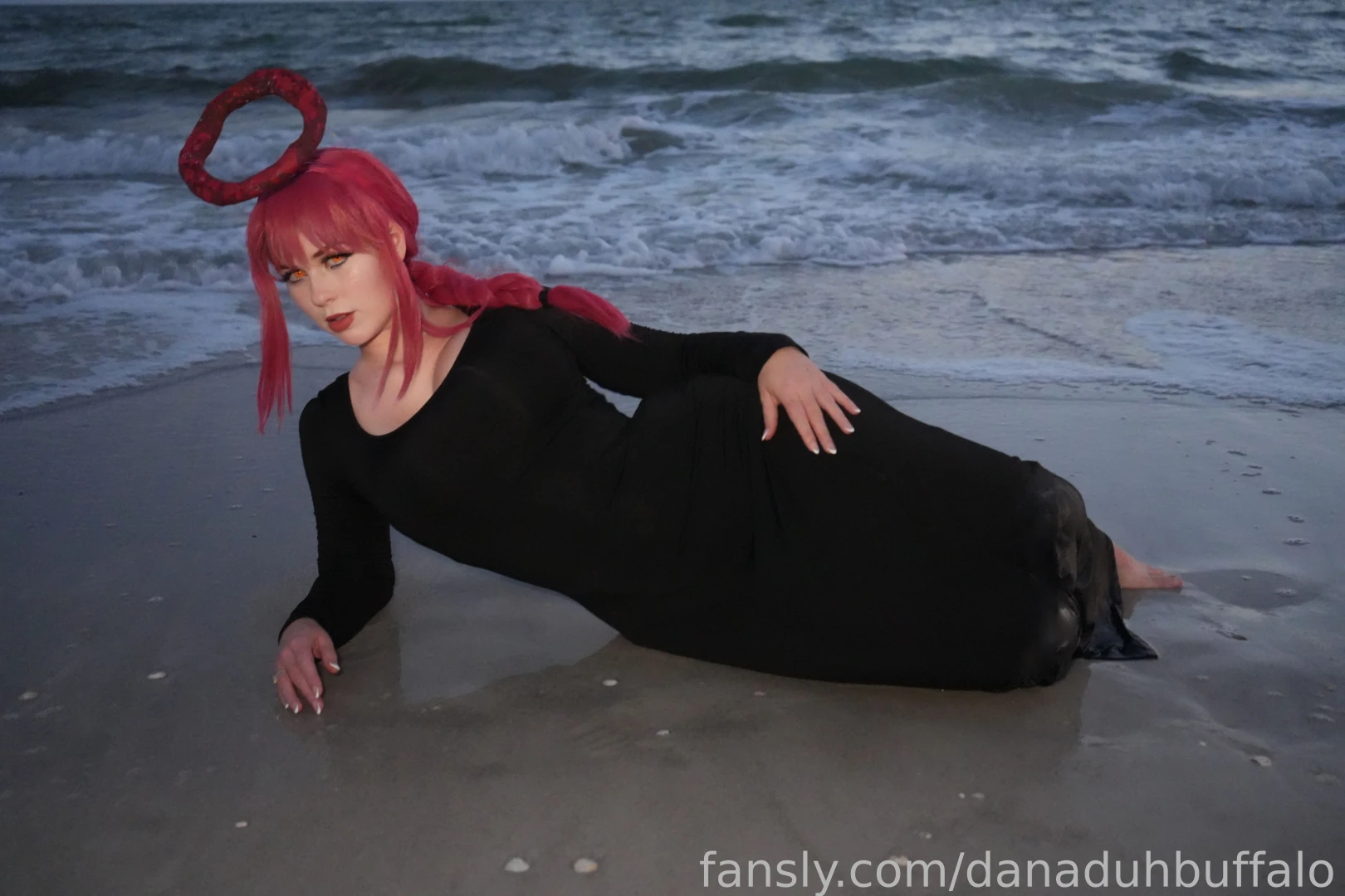 Makima black dress set behind the scenes hd 8k quality part 23 