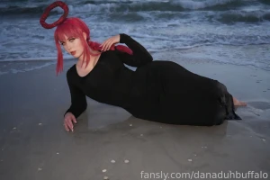 Makima black dress set behind the scenes hd 8k quality part 19