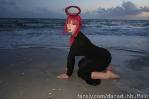 Makima black dress set behind the scenes hd 8k quality part 16