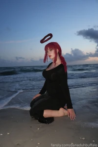 Makima black dress set behind the scenes hd 8k quality part 1