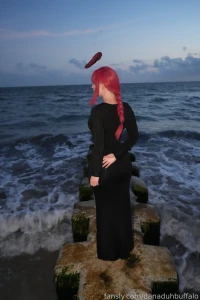 Makima black dress set behind the scenes hd 8k quality part 12