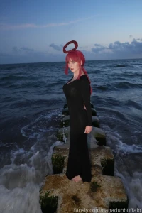 Makima black dress set behind the scenes hd 8k quality part 24