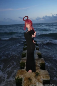 Makima black dress set behind the scenes hd 8k quality part 10