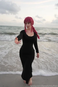 Makima black dress set behind the scenes hd 8k quality part 5