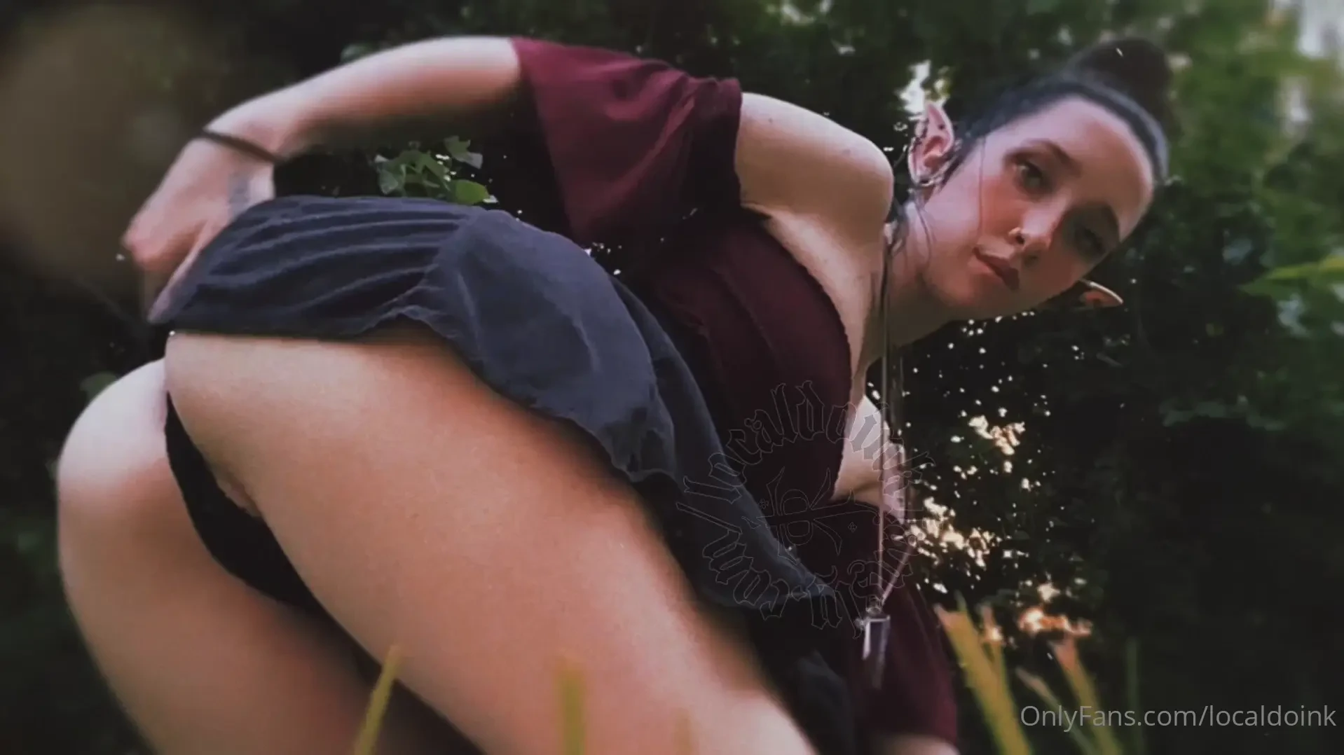 Good morning - wanna bend me over in my garden before we go out for 