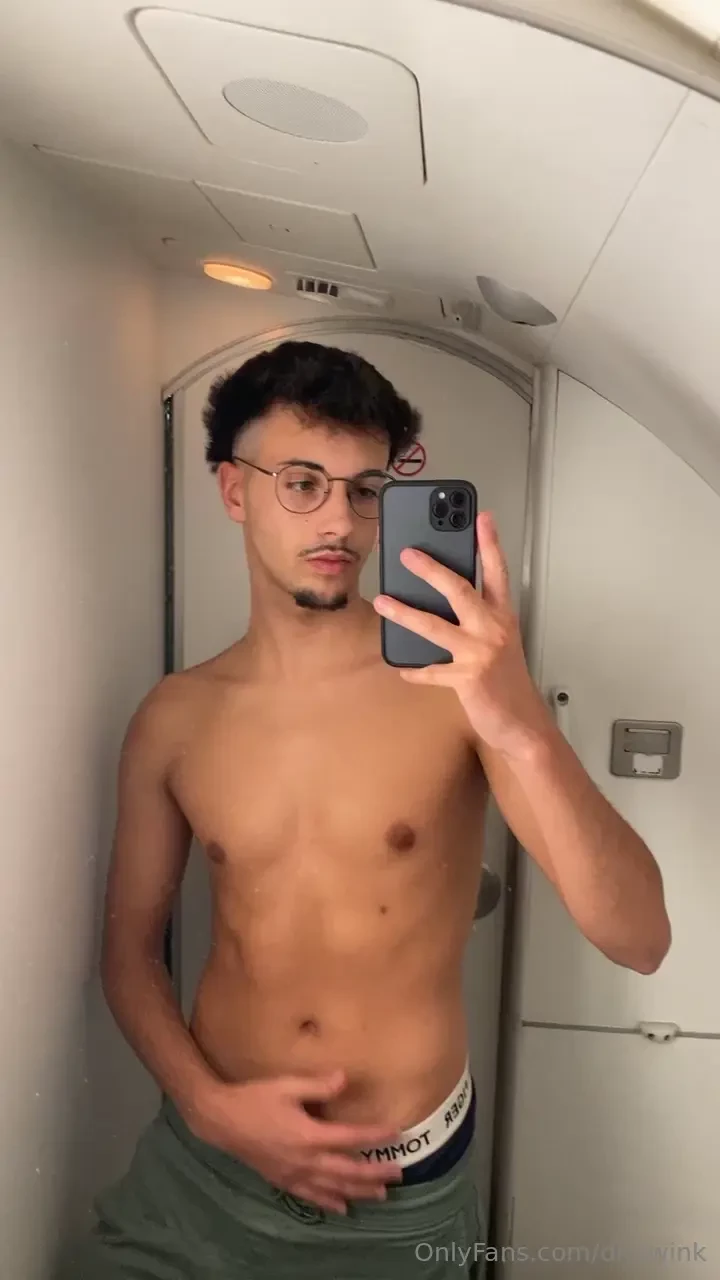 Say yes if you would like to play with me in the plane s bathroom 