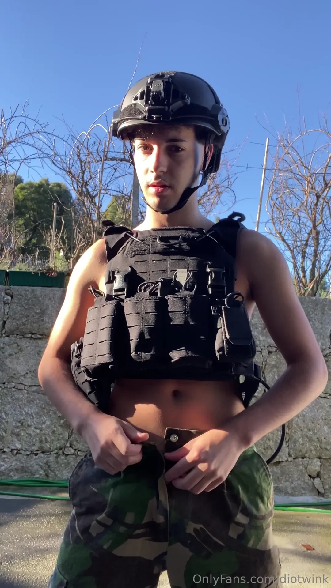 You need a horny military man 