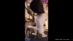 Gym treadmill full exposure video