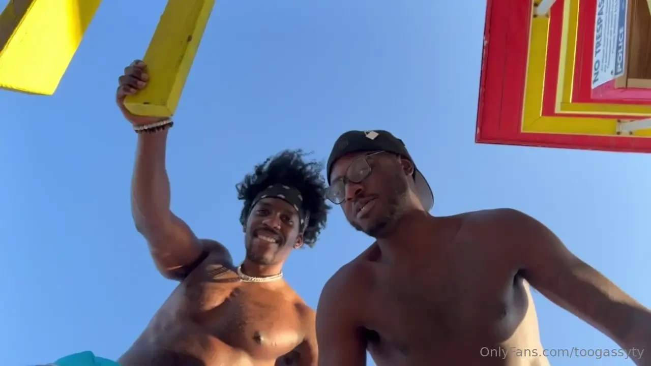 Me and my friend mike were just walking on the beach when we almost 
