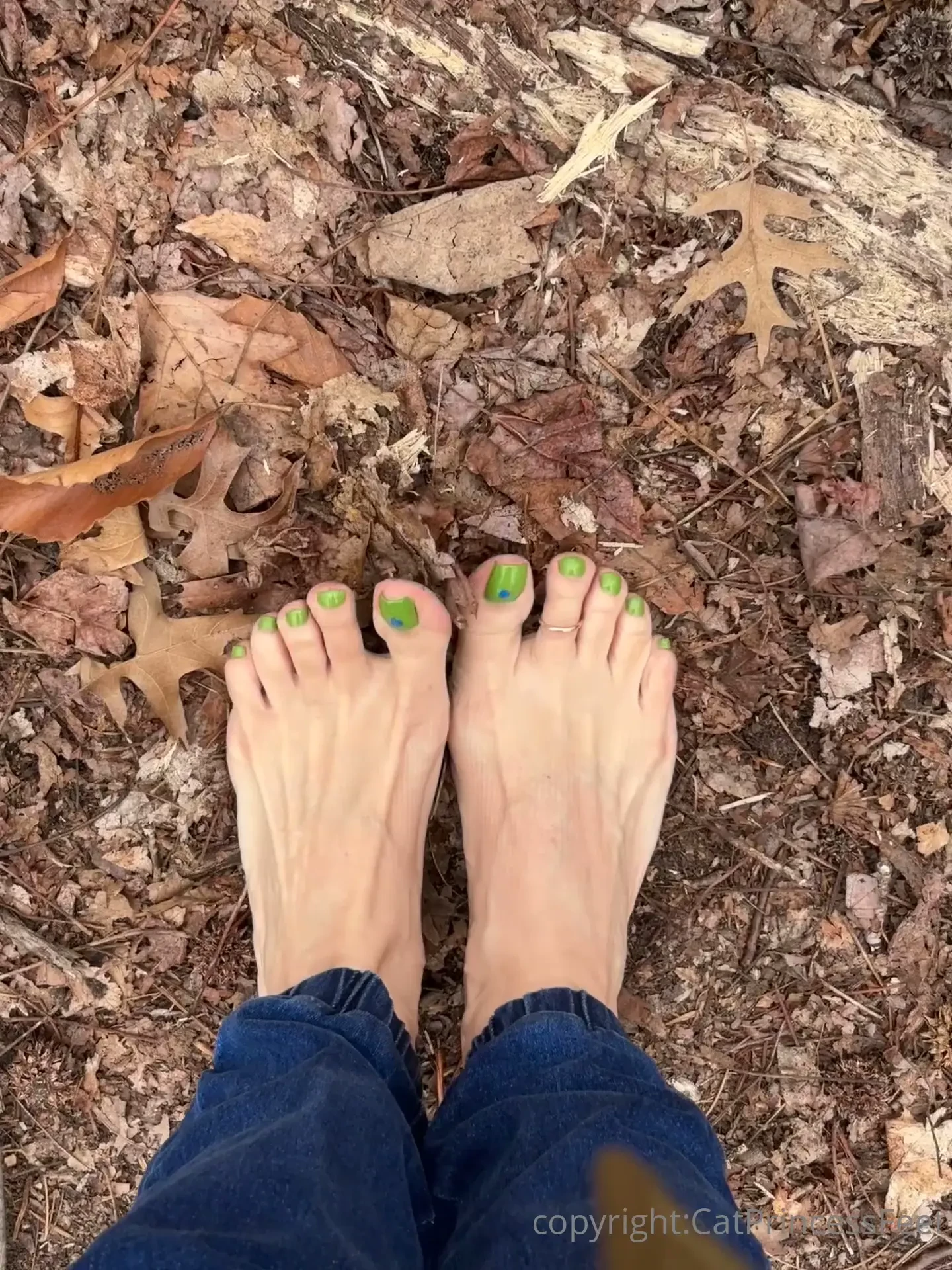 Mmm in the forest barefoot amp fresh green pedi dirty feet plus the 