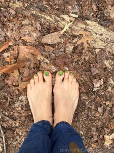 Mmm in the forest barefoot amp fresh green pedi dirty feet plus the part 2