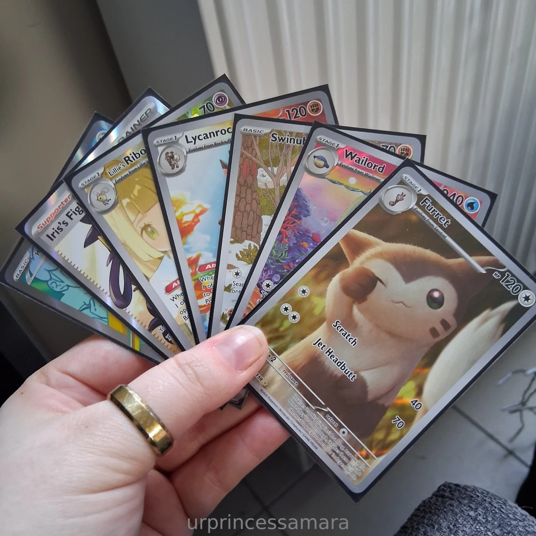 A pretty girl and pok mon cards what more could you want part 1 