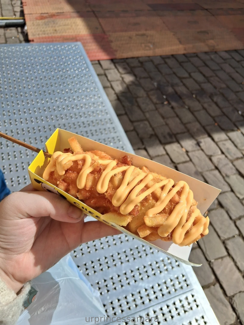 Tried a cheese dog for the first time and i think i m in love 