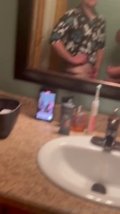 Christmas day cum had to sneak away from family for a quick bathroom