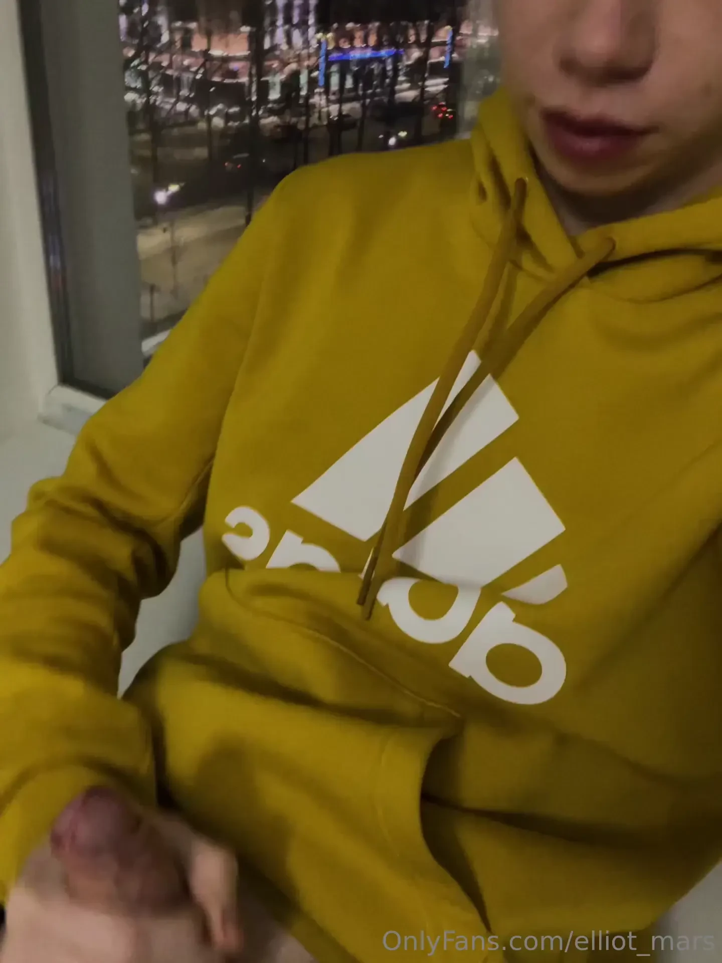 Watch how my boner is popping from sweatpants and gets even bigger part 1 