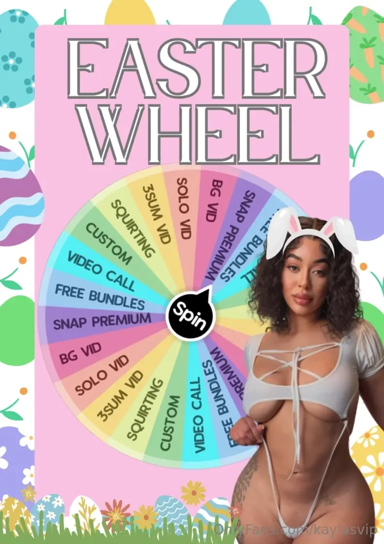 April s easter wheel is here baby are you feeling lucky or just 