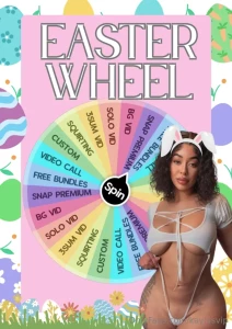 April s easter wheel is here baby are you feeling lucky or just