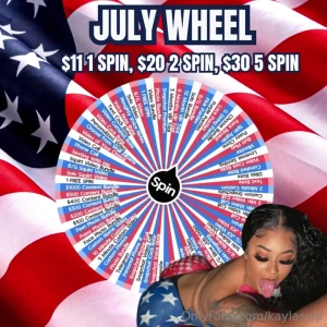 Amp ready to explode this month try your luck on my july wheel 11 - 1