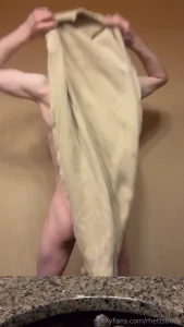 I had even more fun drying off