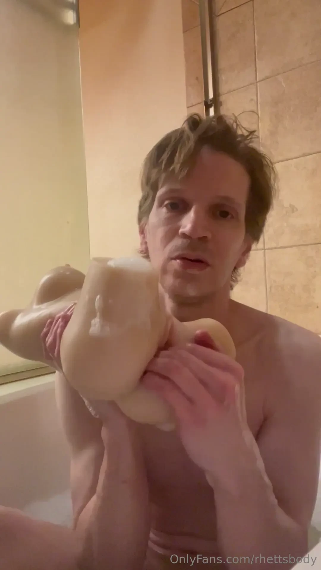 I took her to the bath with me 