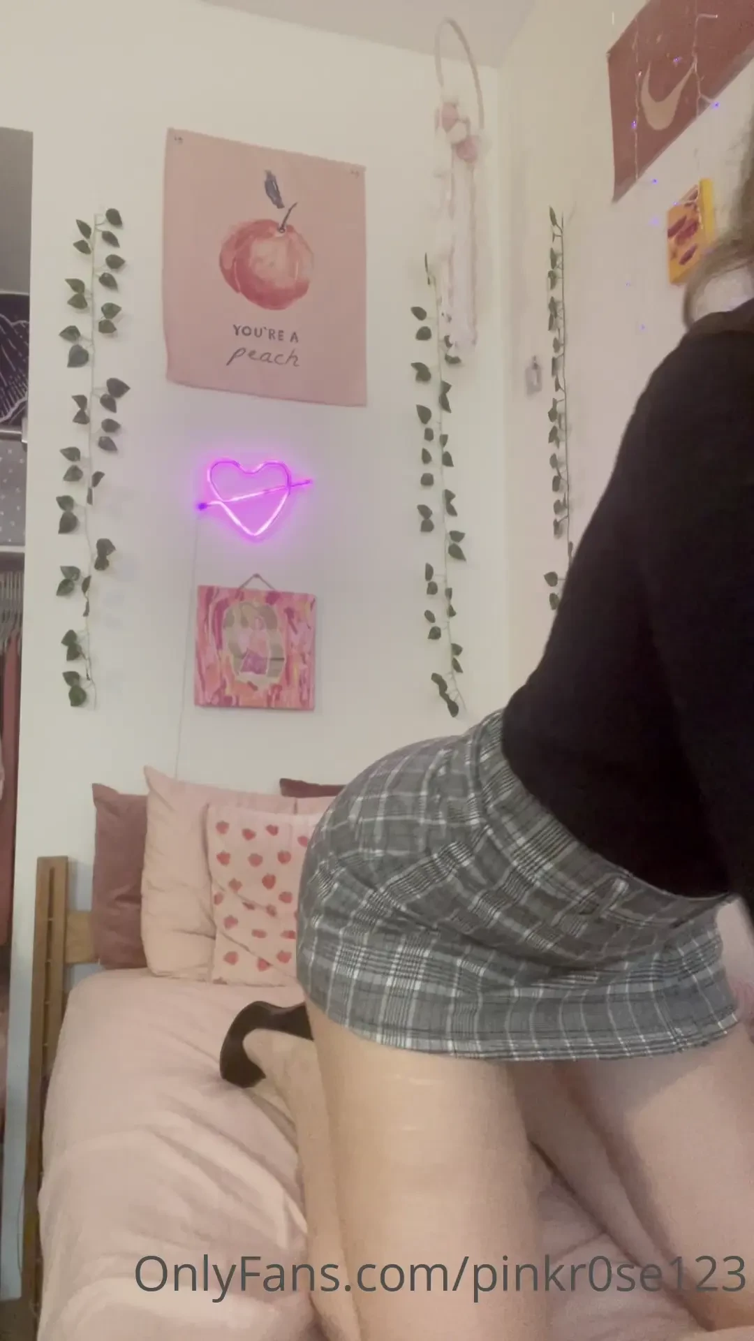 Just a tall girl stripping out of her business casual part 1 