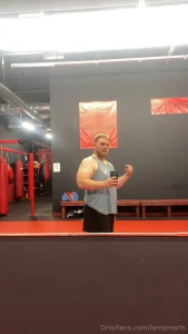 Did a lil flexin after arm day at the gym today