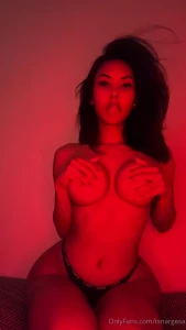 A little strip tease showing off the goodies