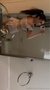 Trying on new outfits so i went to california to film something the