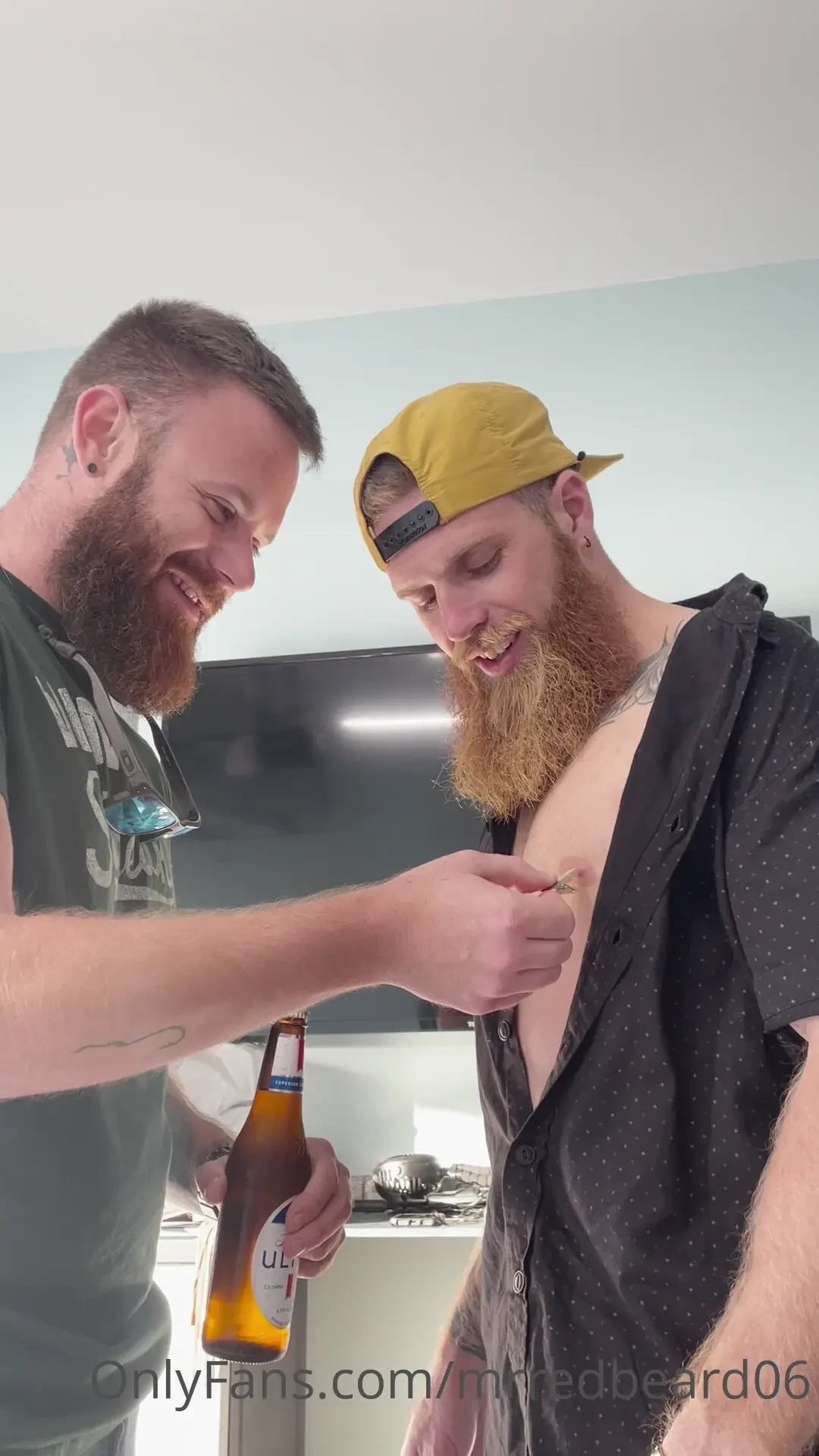 A little nipple play it felt good lol 