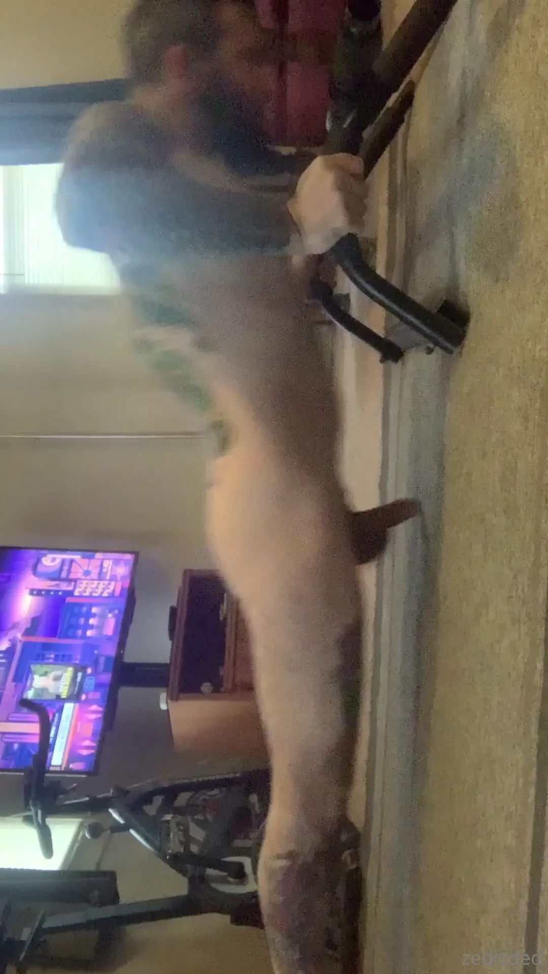 Naked push-ups and a shower 