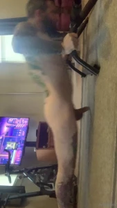 Naked push-ups and a shower