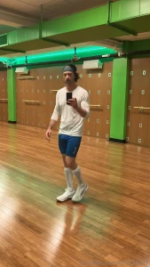 Gym outfit last night spandex cock rings no undies or jock strap just part 2