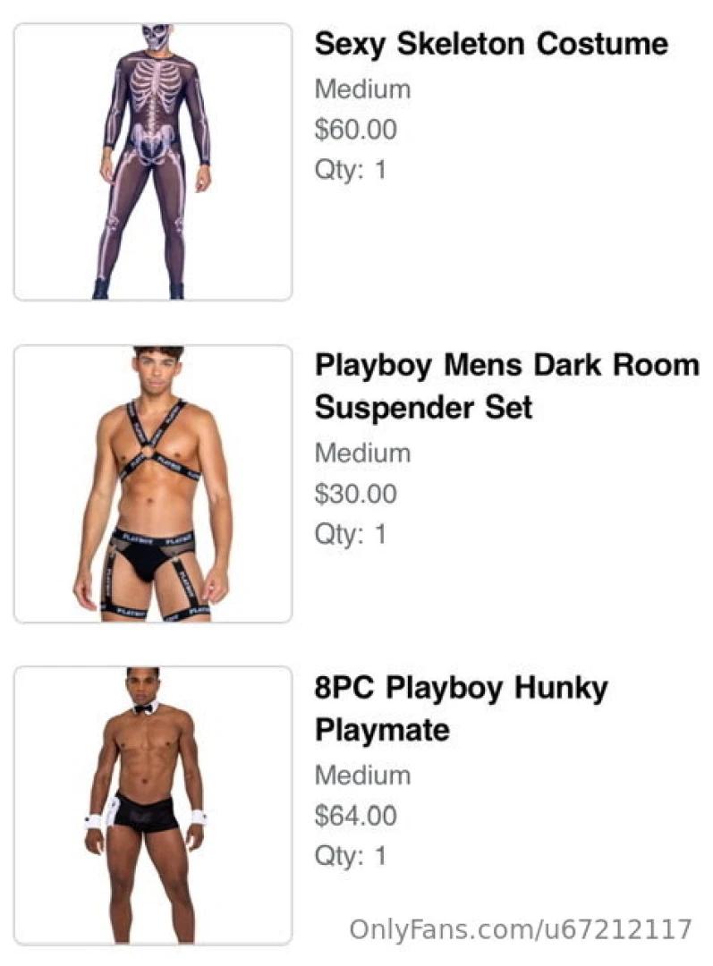 Thanks for the membership i bought these outfits with your money 