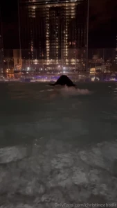 The pool was heated and so nice