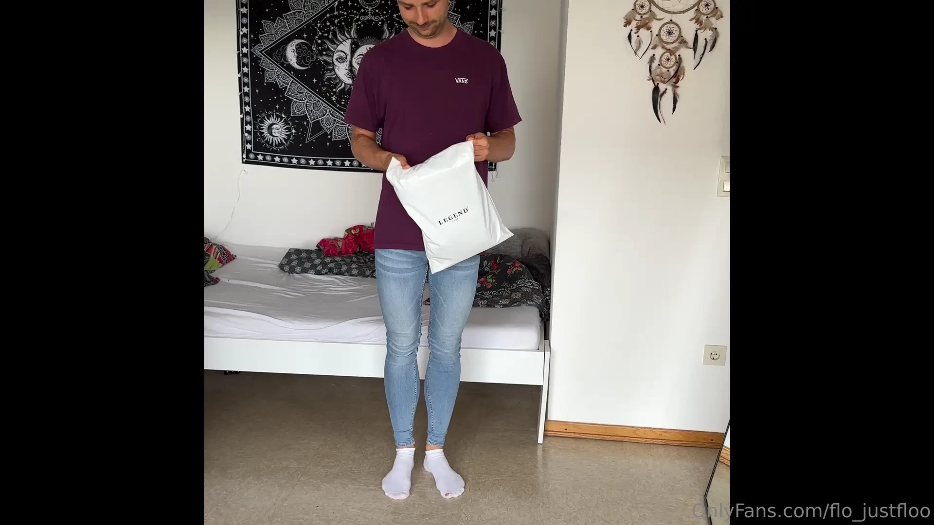 Try-on haul with horny voiceover two new spray on skinny jeans from 