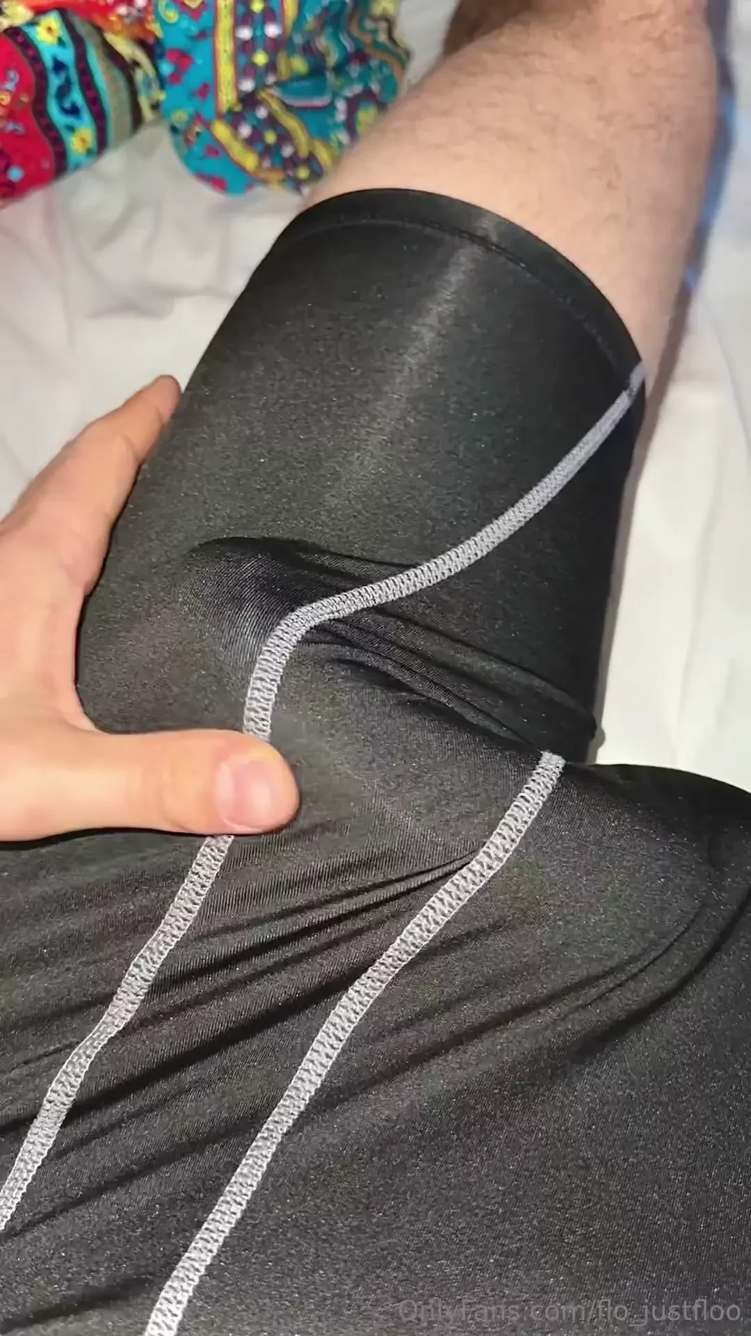 Feeling super horny in these compression shorts i saw such a hot guy 