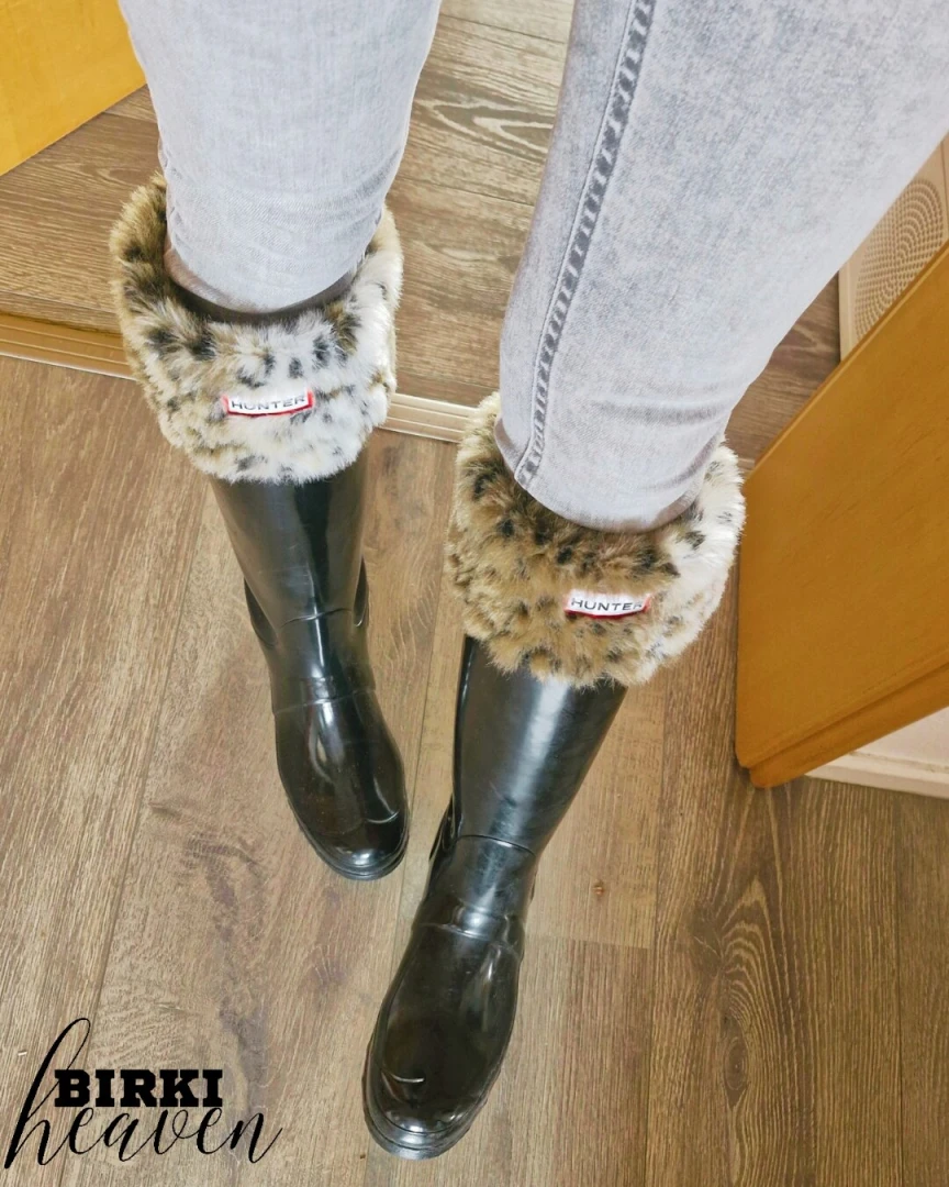 My black hunter with pretty cuddly hunter socks i like the combination part 2 