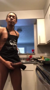 Was waiting for the sausage to finish so i busted a nut if y all would