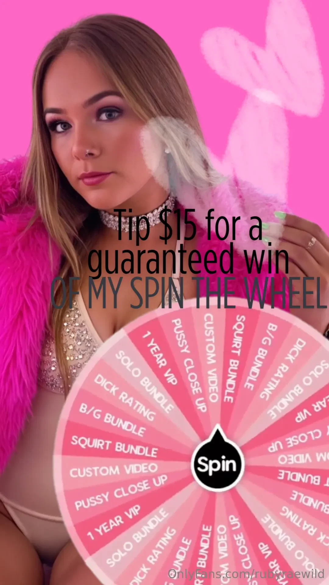 Hurry tip 15 and lets spin the wheel you ll get your prize instantly 