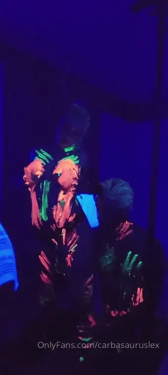 Beethere and i did a shoot with blacklight paint hot little bts video 