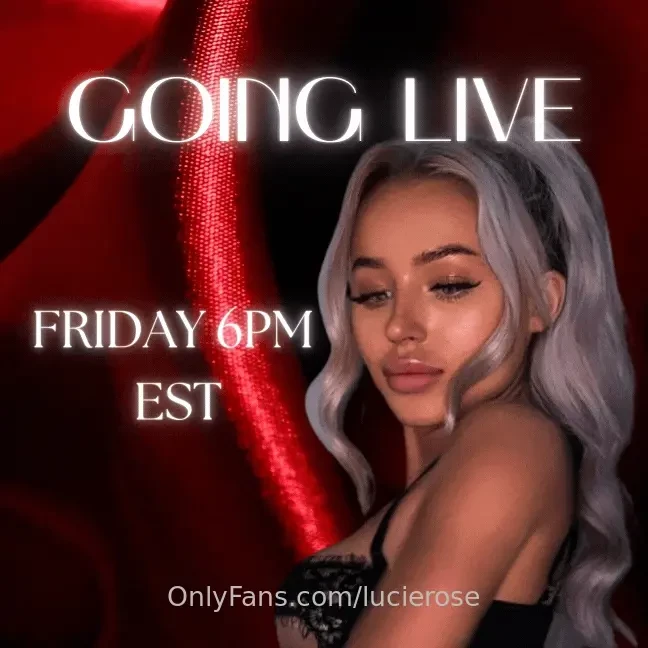 I m going live this friday at 6pm est i m soooooo excited for this one 