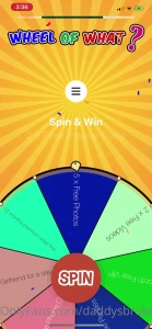 5 per wheel spin what little surprise will it land on only one way to