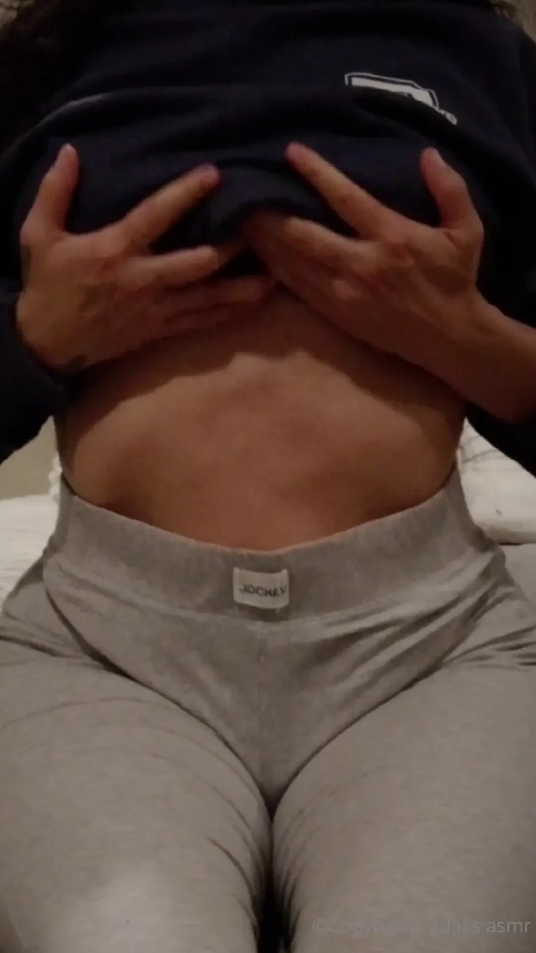 Excited to bring back videos of me scratching and caressing my pants 