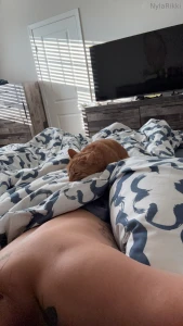 She s my weighted blanket