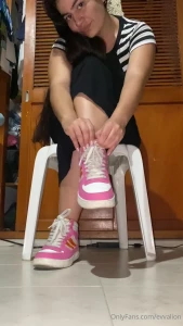 A long day means sweaty feet