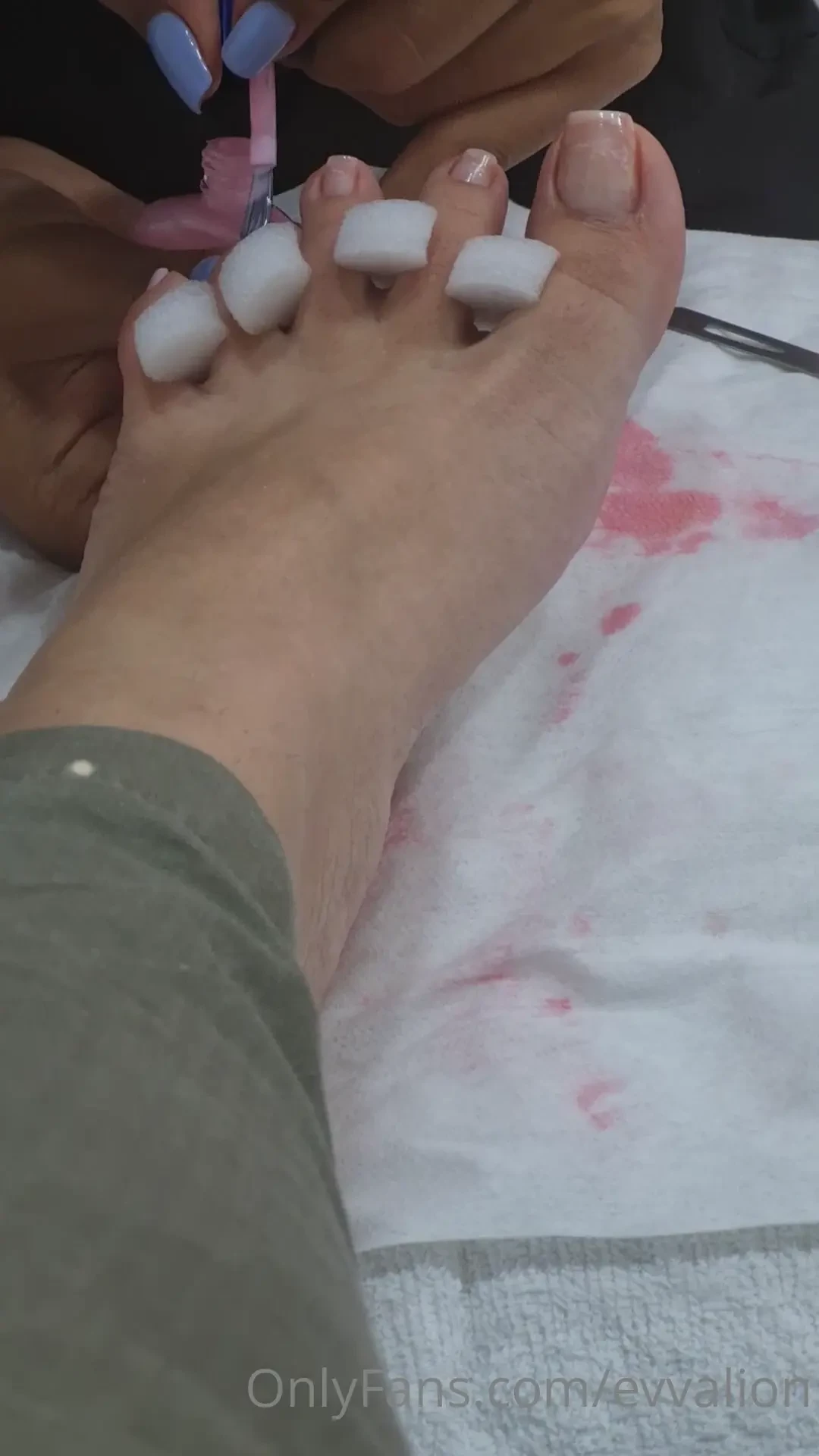 My pedicure almost finish 