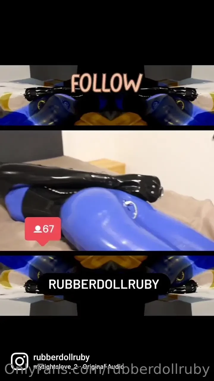 Rubberdollruby rubberslut rubberdoll gummipuppe stockings highheels part 1 