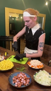 Latex maid on duty