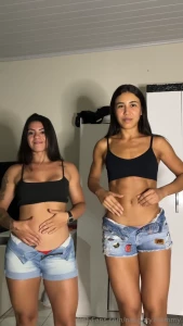 Learning some belly moves with my sister onlyfans com izafitness